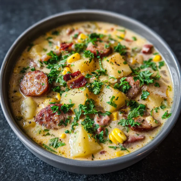 Best Potato Sausage Chowder Dinner