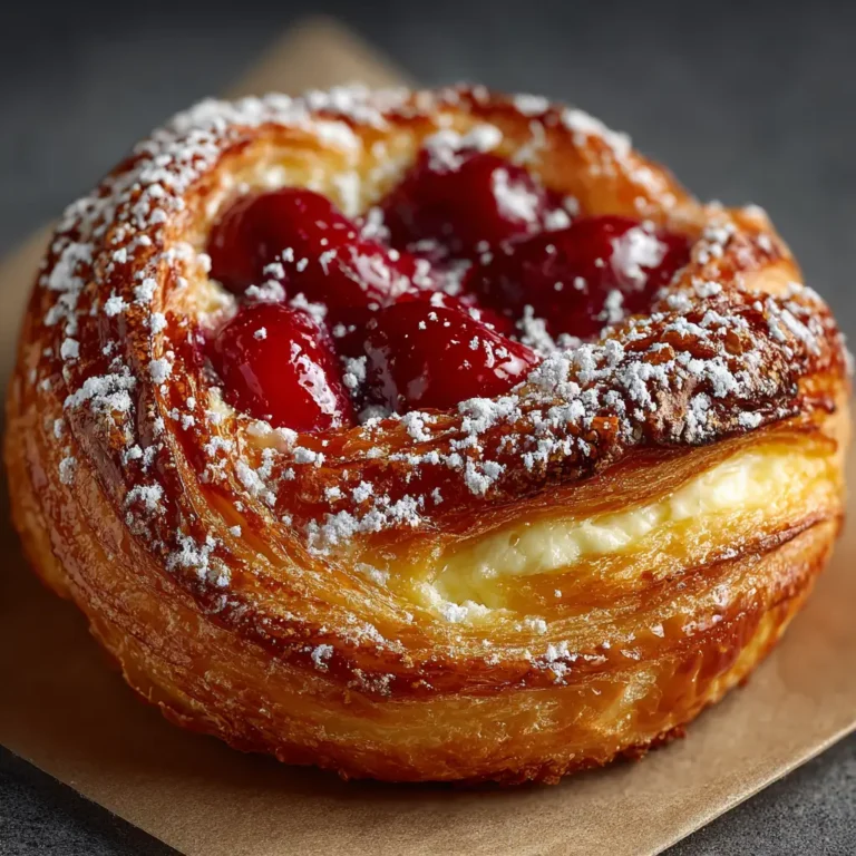 Cherry Danish Pastry at Home