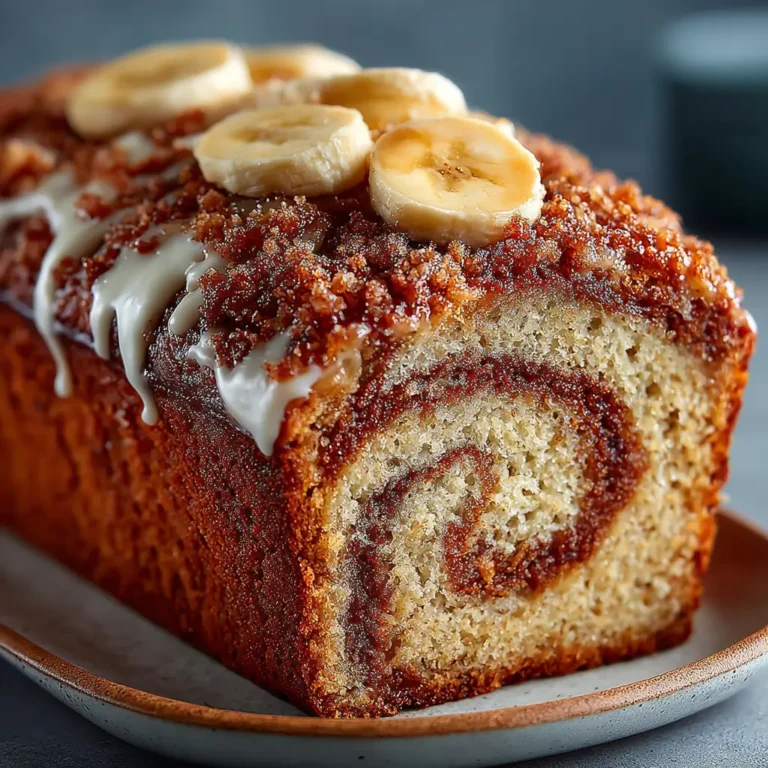 Cinnamon Roll Banana Bread: A Delicious Fall Treat