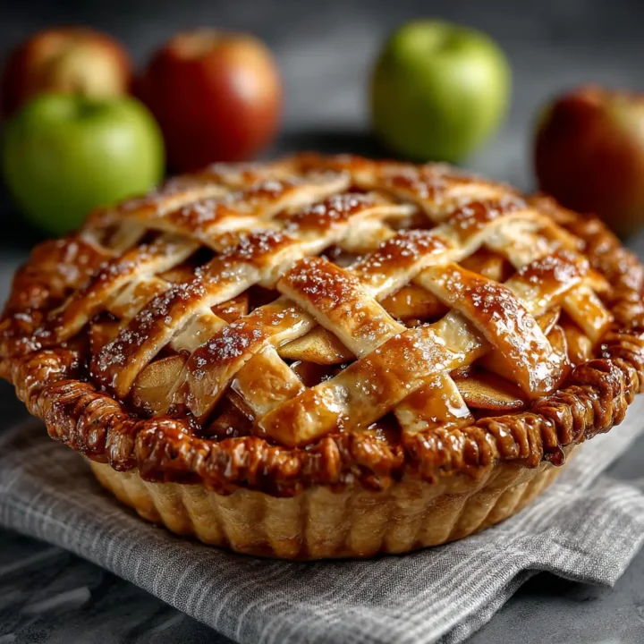 Classic Cinnamon Apple Pie with Buttery Flaky Crust