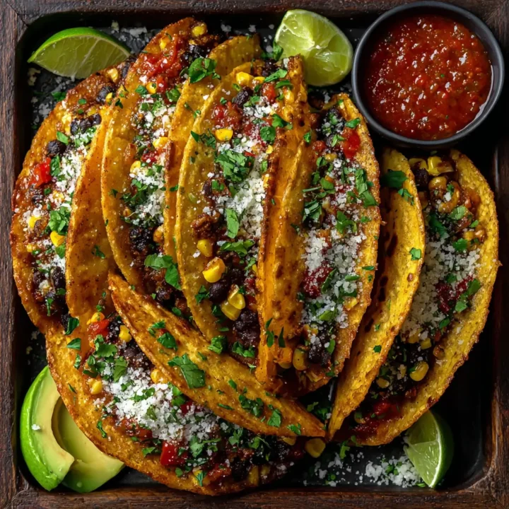 Crispy Sheet-Pan Black Bean Tacos