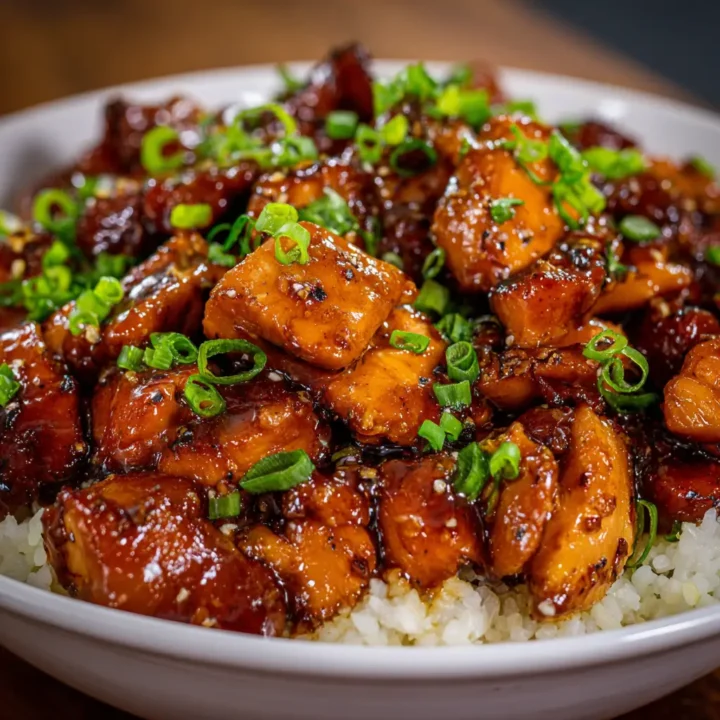 Crock Pot Bourbon Chicken and Rice