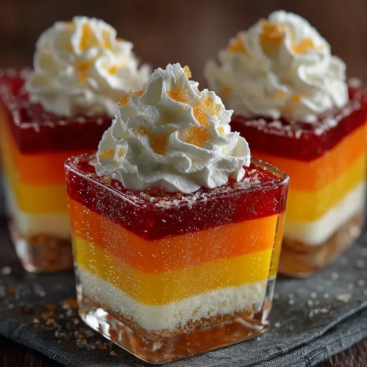 Easy Candy Corn Jello Shots Recipe for Parties