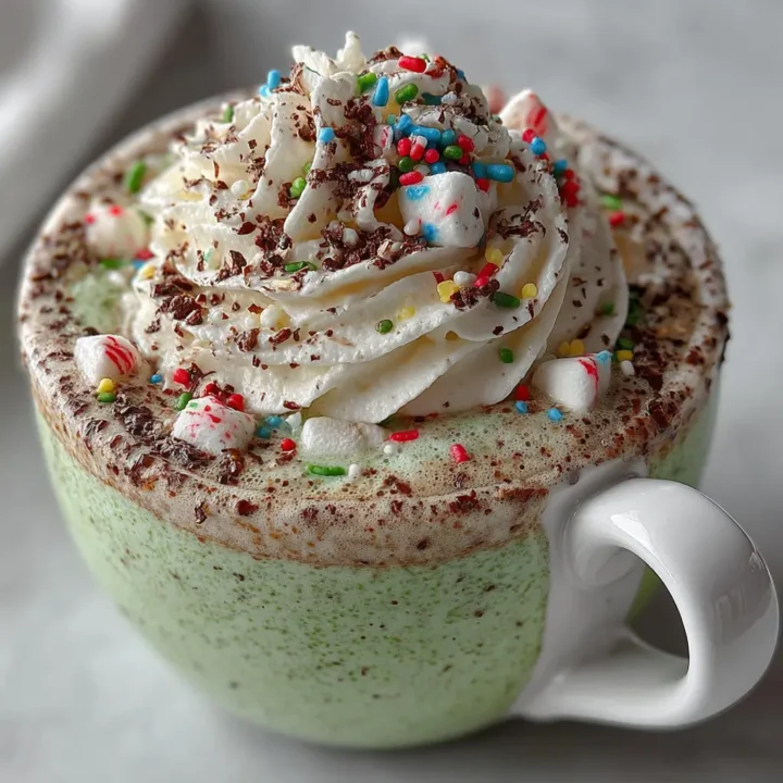 Fun Grinch Hot Chocolate for the Holidays