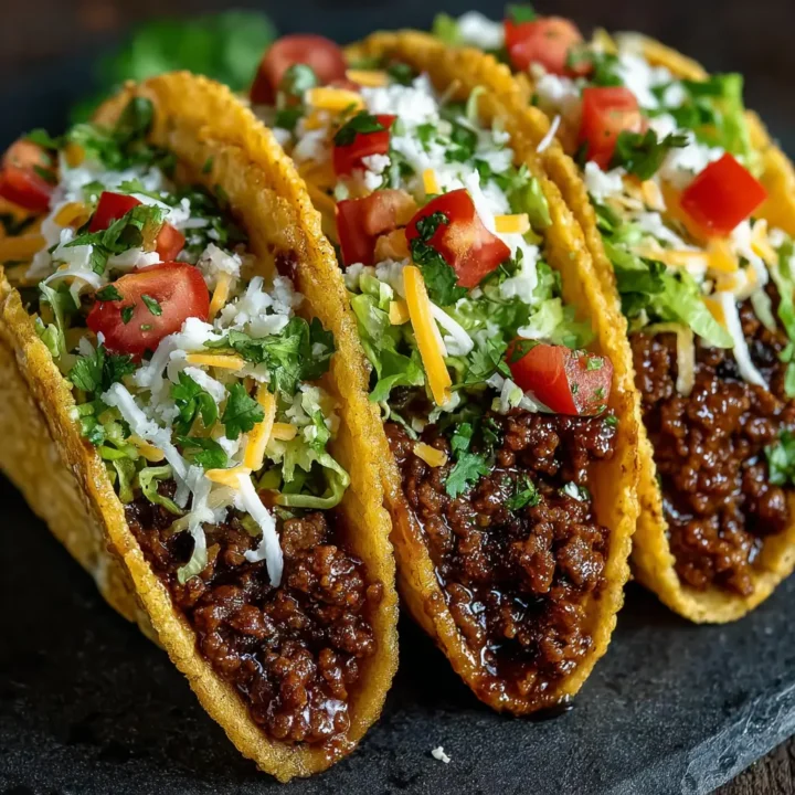 Garlic Butter Honey BBQ Beef Tacos
