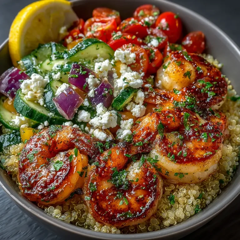 Easy Mediterranean Shrimp Bowls