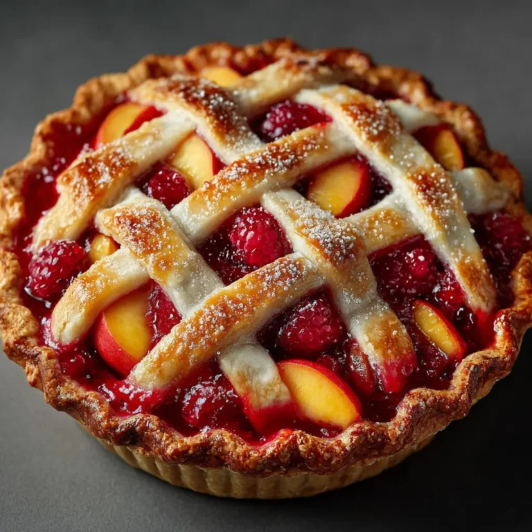Peach Raspberry Pie