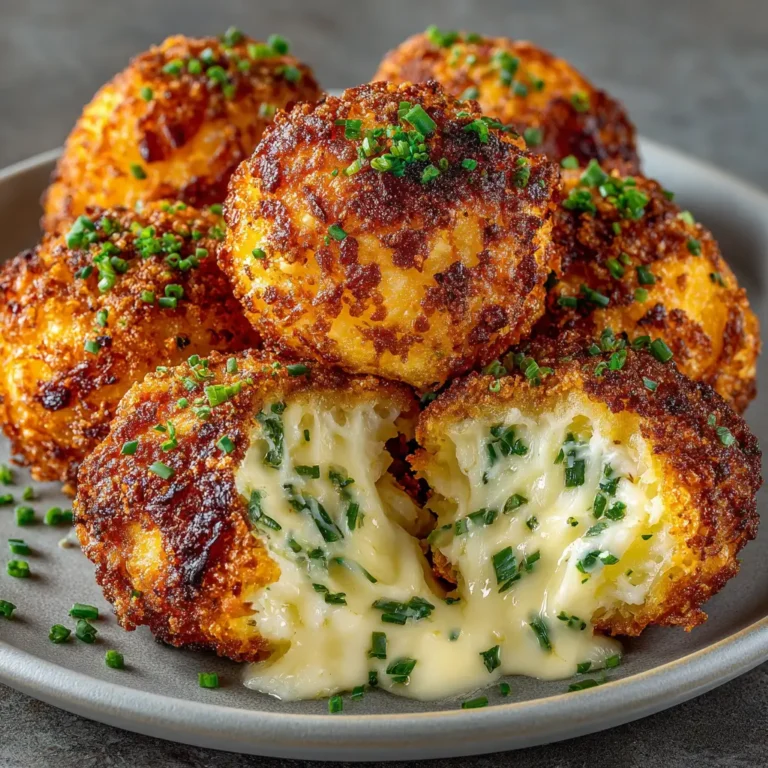 Pulled Air Fryer Cheesy Mashed Potato Balls Recipe