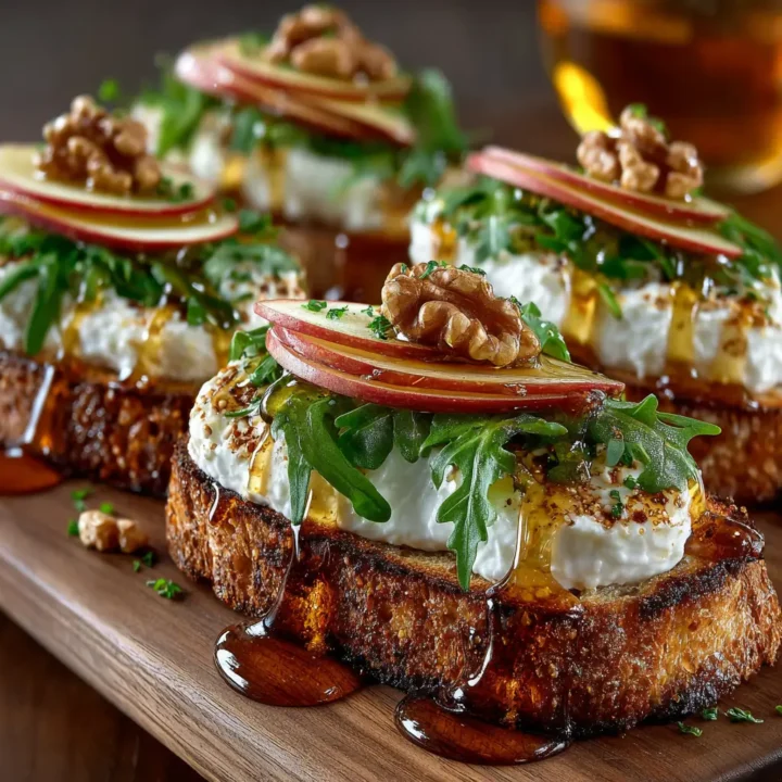 Apple and Hot Honey Burrata Toast