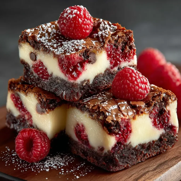 Best Decadent Raspberry Cheesecake Brownies