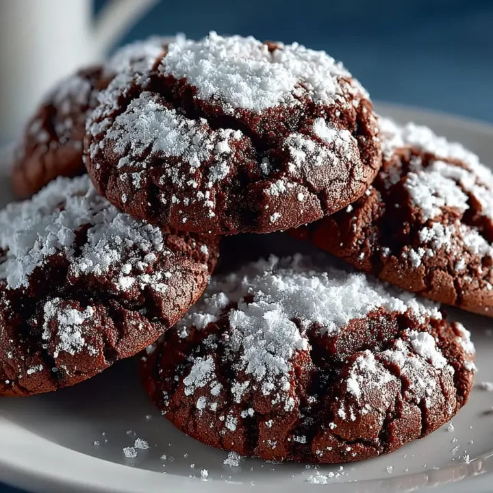 Black Cocoa Crinkle Cookies