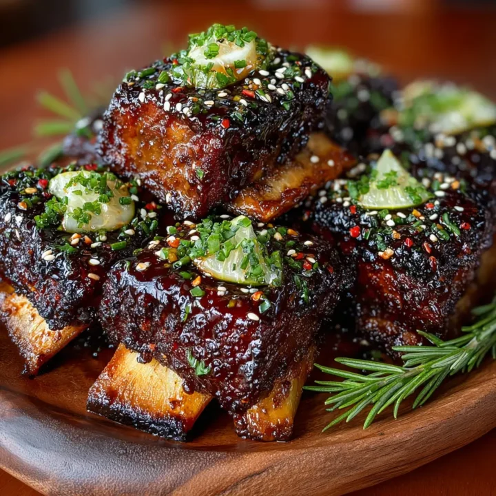 Blood Orange Glazed Short Ribs
