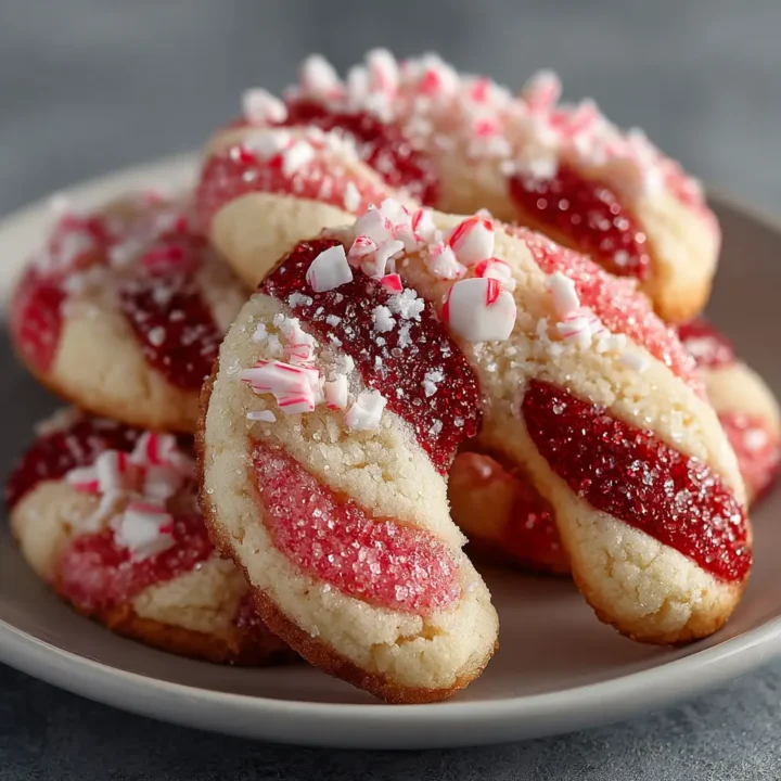 Easy Candy Cane Cookies recipe