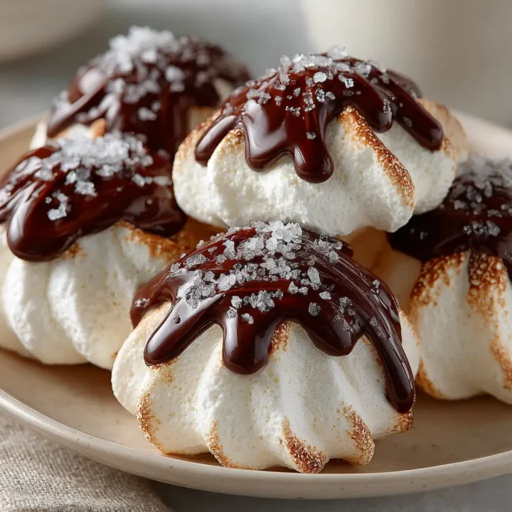 Chocolate Dipped Meringue Cookies recipe