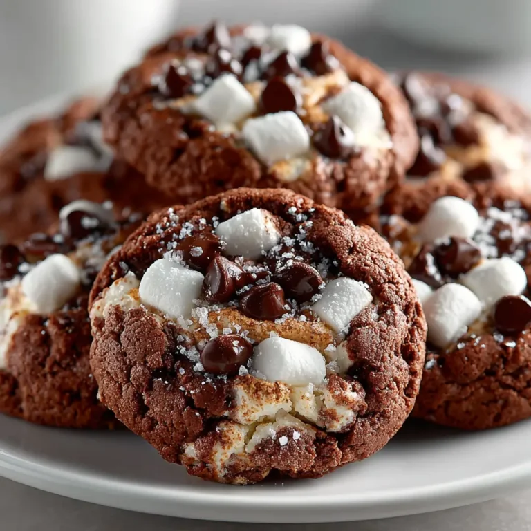 Chocolate Marshmallow Swirl Cookies recipe