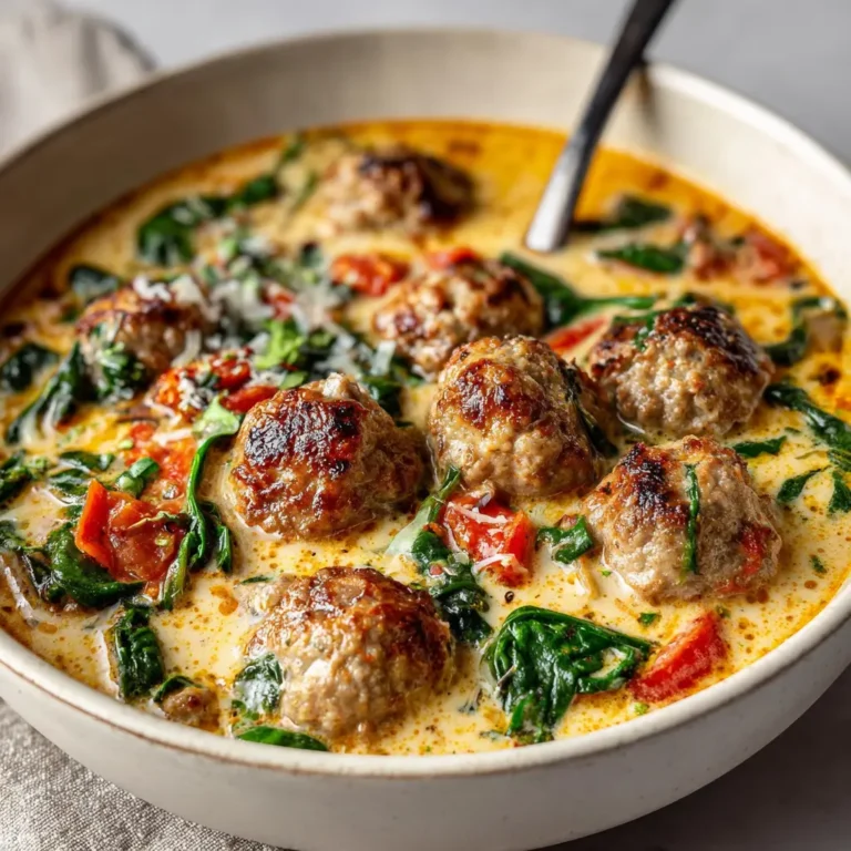 Creamy Italian Meatball Soup Recipe