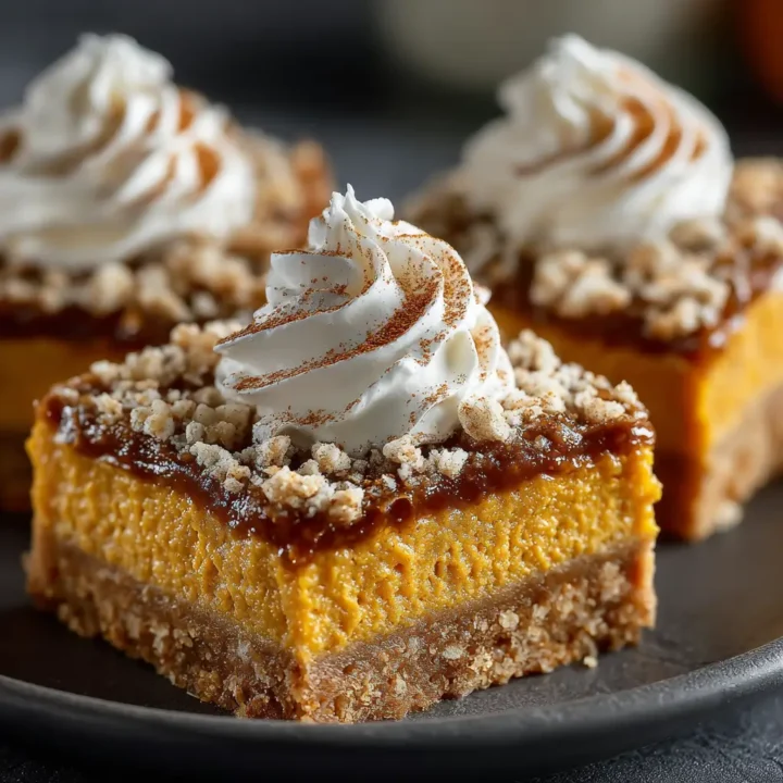 High Protein Cottage Cheese Pumpkin Pie Bars