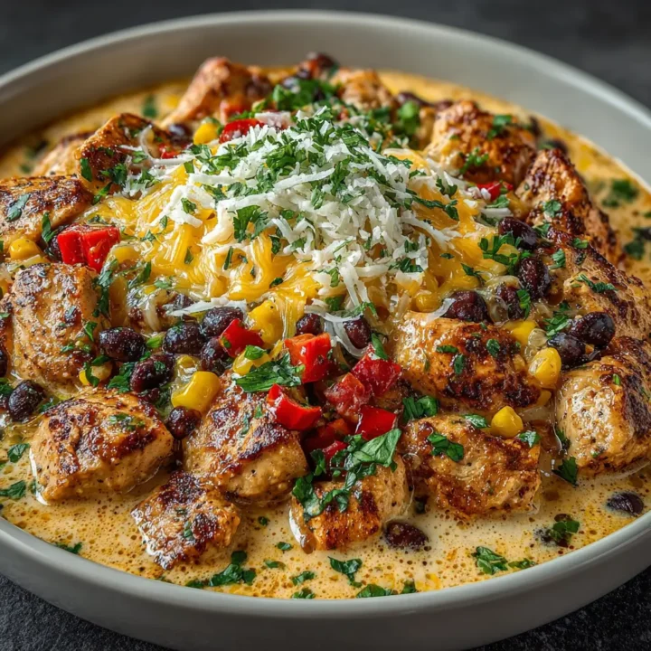 Mexican Chicken with Cheese Sauce Recipe