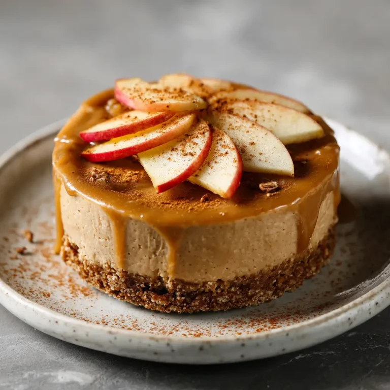 No-Bake Vegan Apple Butter Cheesecake