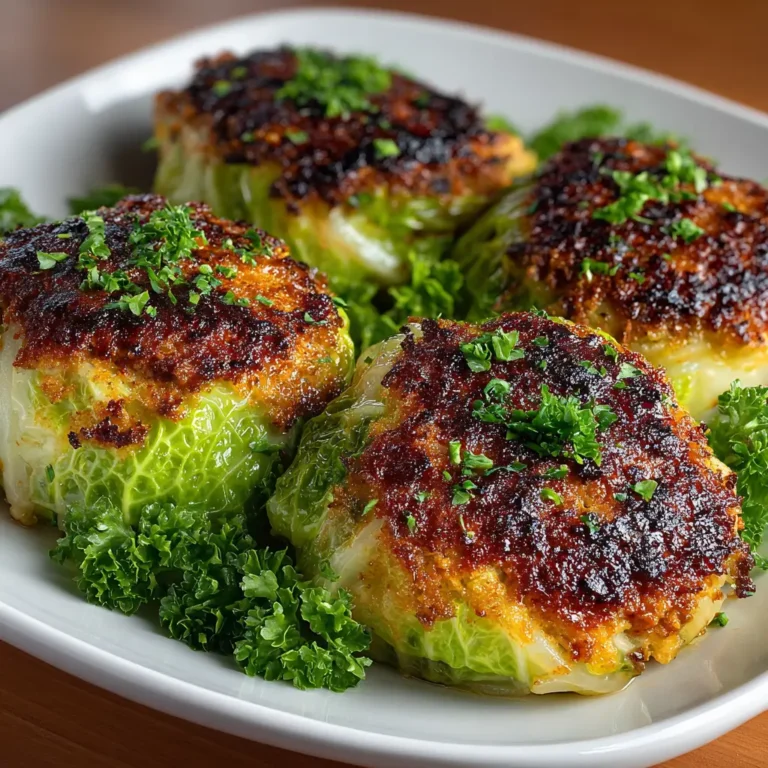 Oven-Baked Cabbage Burgers Recipe