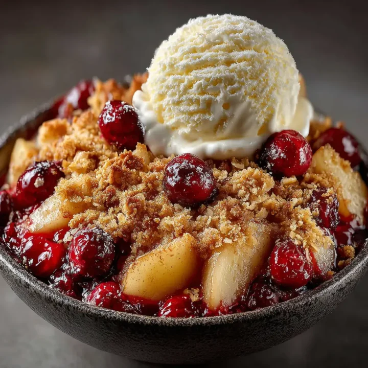 Pear & Cranberry Crisp – Delicious Seasonal Dessert