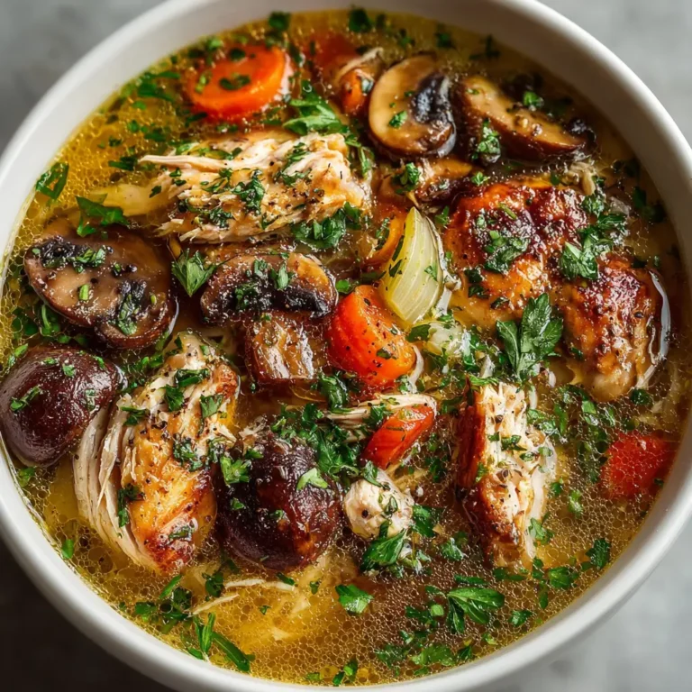 Rotisserie Chicken and Mushroom Soup recipe