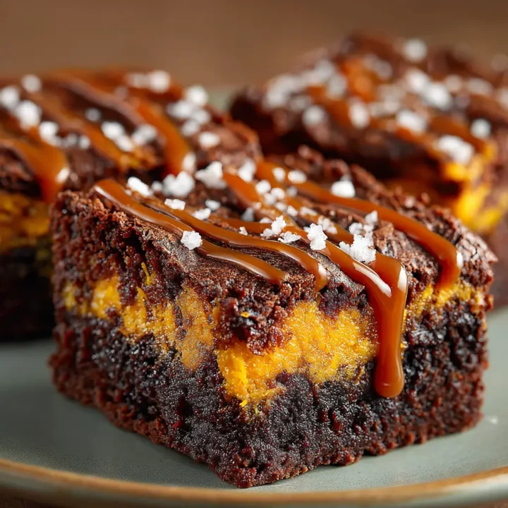 Salted Caramel Pumpkin Brownies Recipe