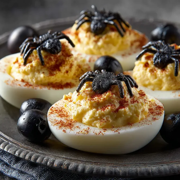 Spider Deviled Eggs Recipe