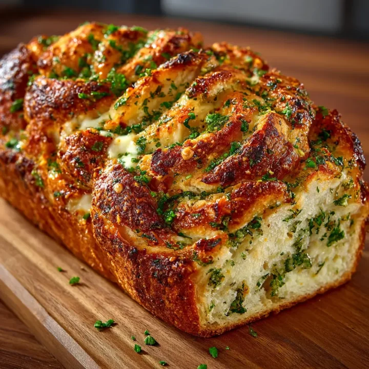 Swirled Garlic Herb and Cheese Bread Recipe