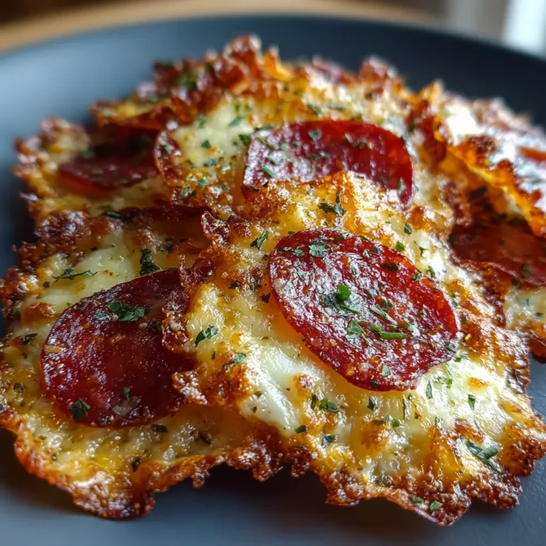 Tasty Keto Pepperoni Cheese Chips Recipe