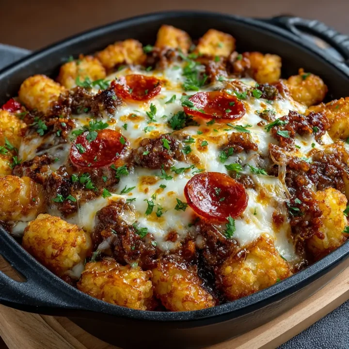 The Best Cheesy Pizza Tot Casserole