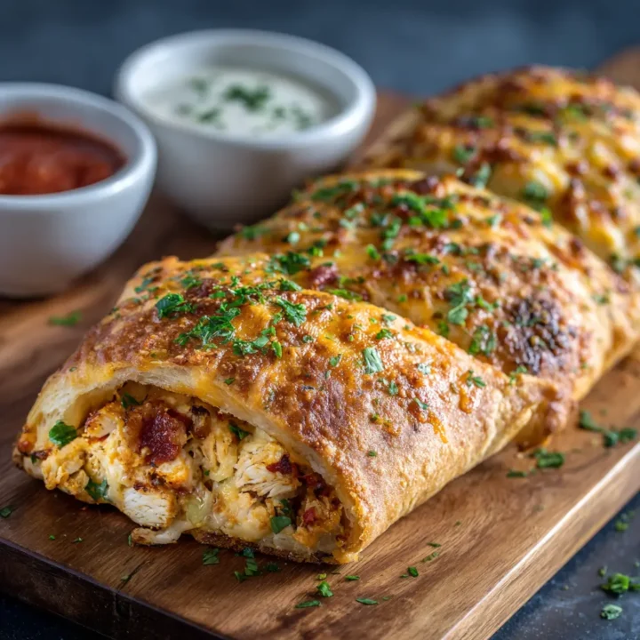 Chicken Bacon Ranch Stromboli Recipe