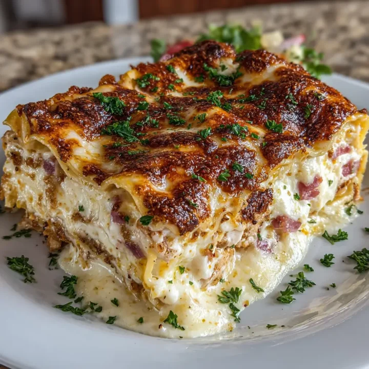 Chicken Cordon Bleu Lasagna