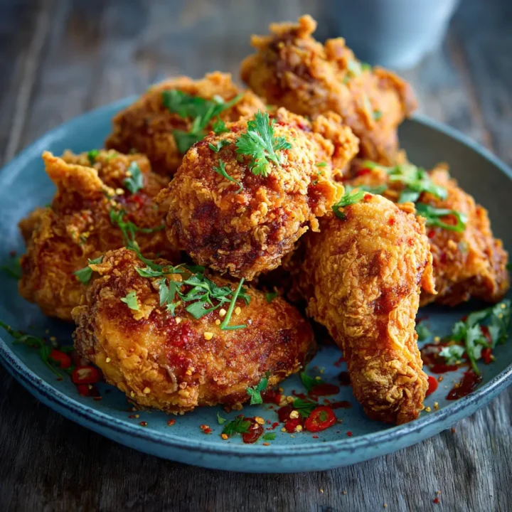 Crispy Spicy Buttermilk Fried Chicken Recipe