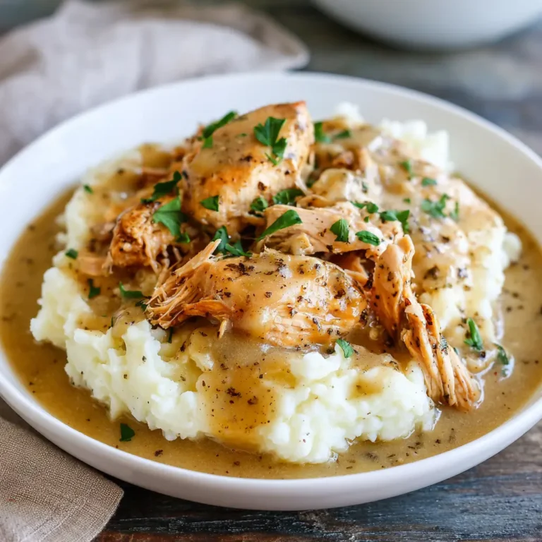 Easy Crockpot Chicken and Gravy