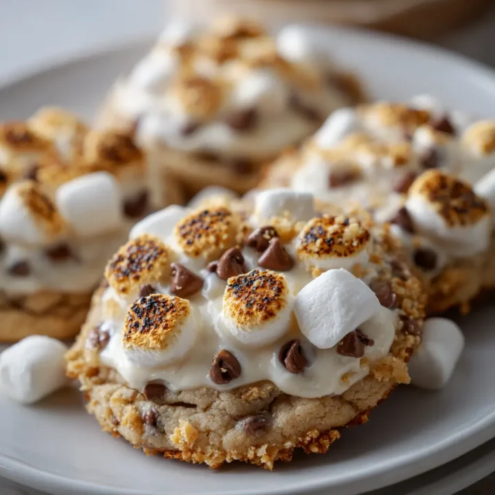 Frosted S'mores Cookies Recipe