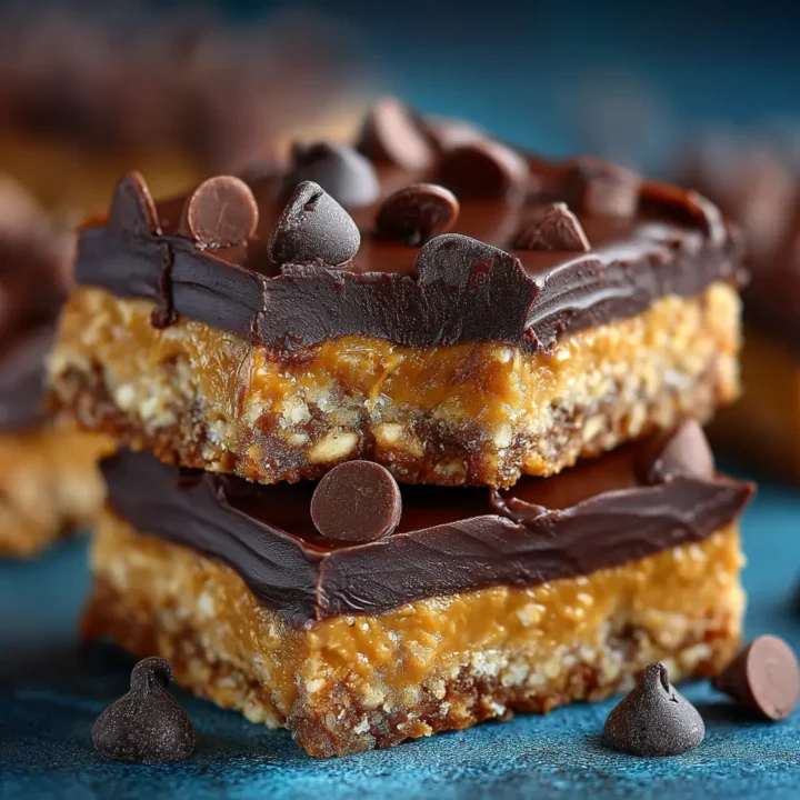No-Bake Peanut Butter Chocolate Bars