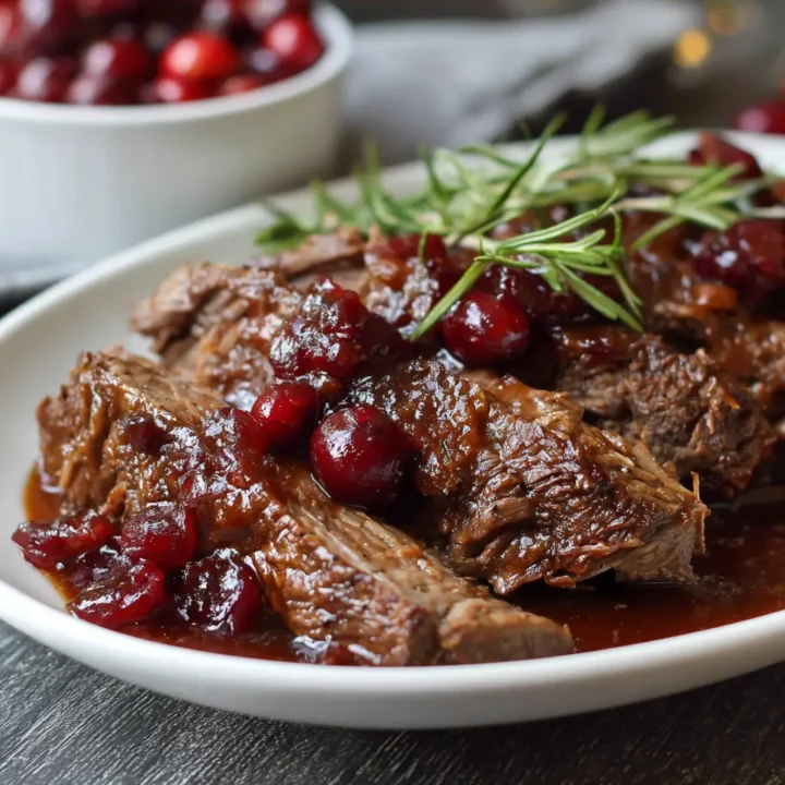 Slow Cooker Cranberry Brisket