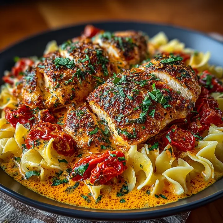 Slow Cooker Creamy Tomato Basil Chicken