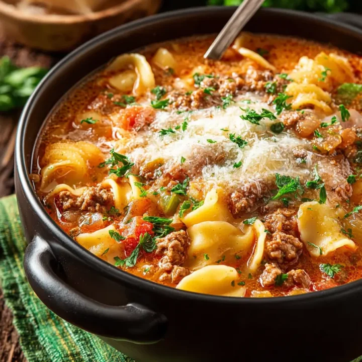 Slow Cooker Lasagna Soup