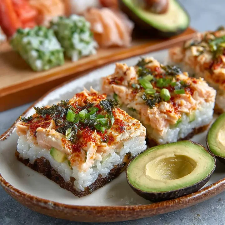 Salmon Sushi Bake
