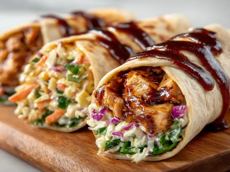 BBQ Chicken Coleslaw Wraps Recipe