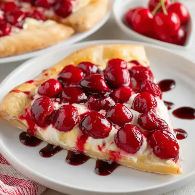 Easy Cherry Dessert Pizza