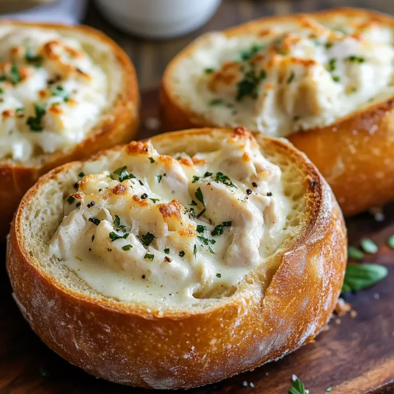 Chicken Alfredo Garlic Bread Recipe