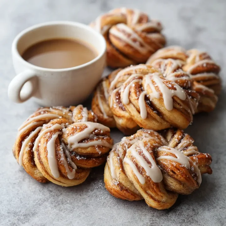 Cinnamon Knots with Coffee Icing Recipe