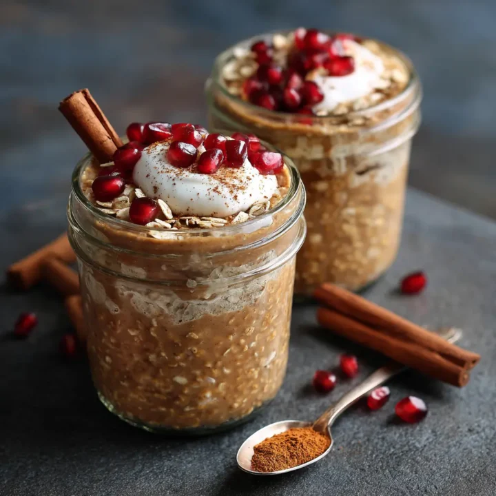 Cozy Gingerbread Protein Overnight Oats Recipe
