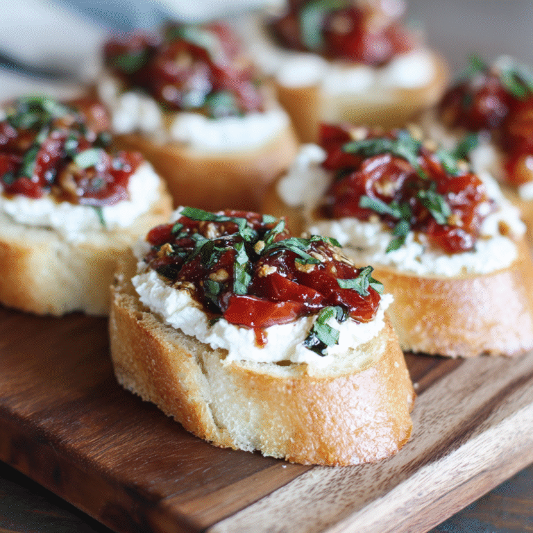 Creamy Boursin Bruschetta Recipe