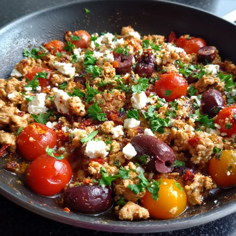 Mediterranean Keto Ground Chicken Recipe