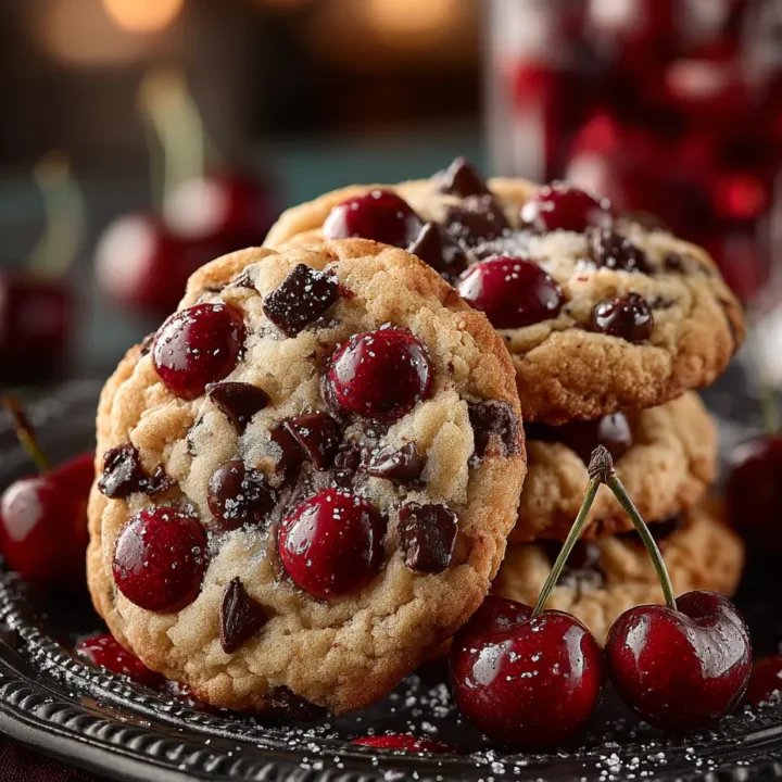 Heavenly Maraschino Cherry Chocolate Chip Cookies