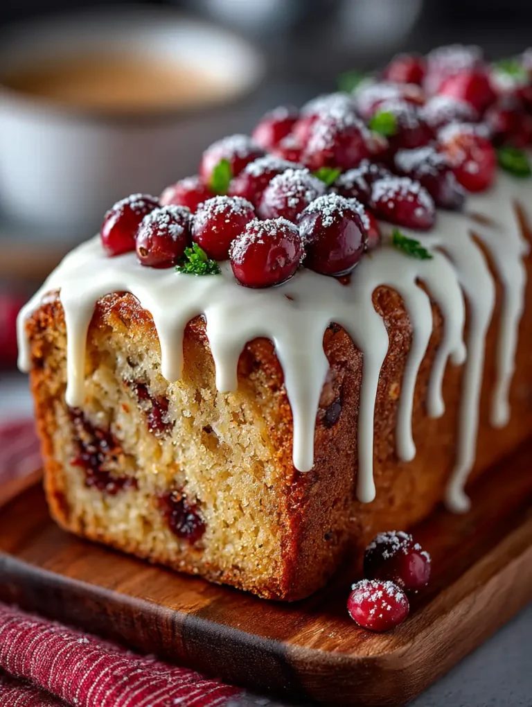 White Chocolate Cranberry Bread A Festive Delight